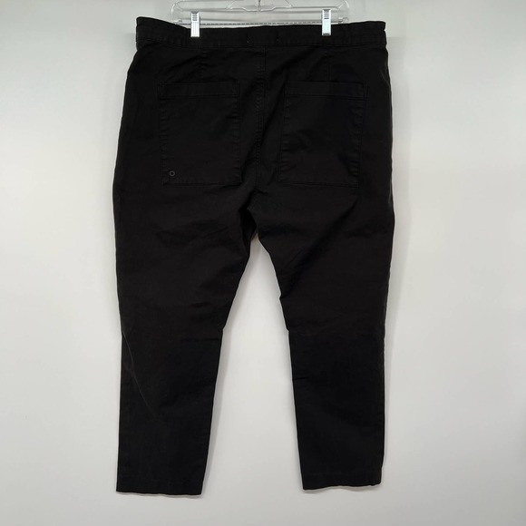 DL1961 Jay Track Chino Pants Men's Size 38x29 Black Drawstring Waist Tapered Leg - Picture 3 of 12